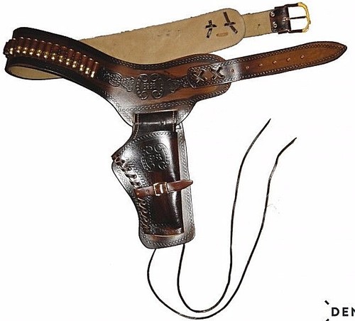 Cinturone pelle pistola - cinturone,