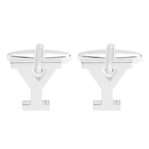 Men silver tone letter - tone,
