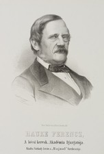 G. MARASTONI (*1834), Ritratto di busto Hauke Ferencz, 1867, litografia figurativa