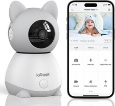 ieGeek Baby Monitor compatibile con telecamera aggiuntiva 2K con telecamera
