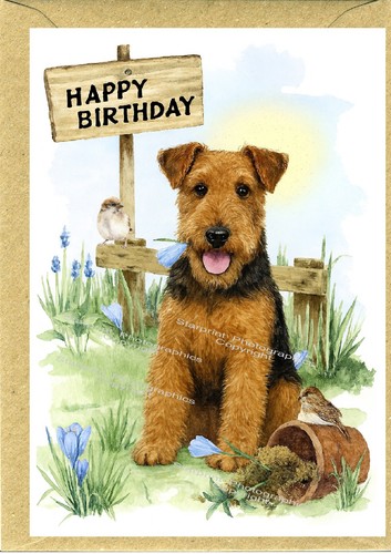 Biglietto compleanno cane - biglietto, di