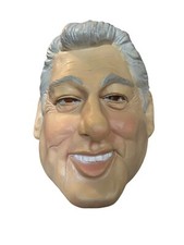 Maschera Bill Clinton presidente adulto divertente costume politico Halloween vestito fantasia