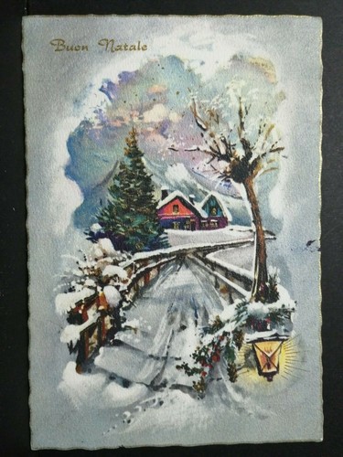 Cartolina buon natale casa - cartolina,