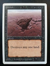1x Sinkhole MTG **LP anteriore