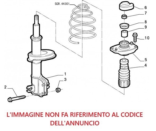 Ammortizzatore anteriore - ammortizzatore,