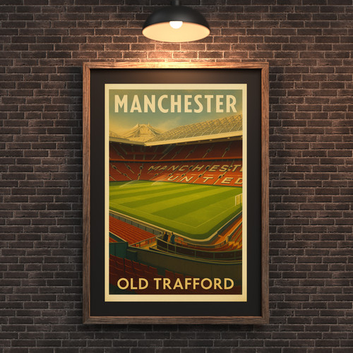 Poster old trafford - trafford, manchester