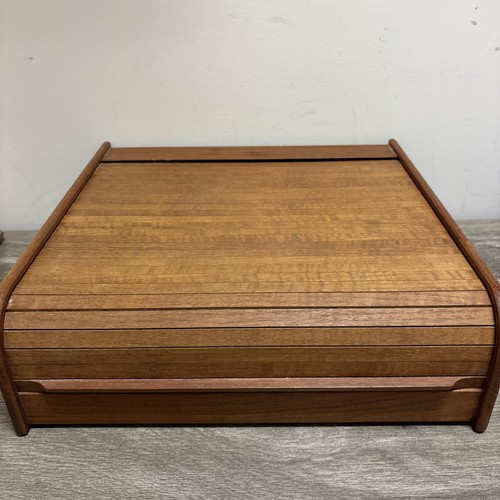 Scrivania tambour teak - tambour, tech