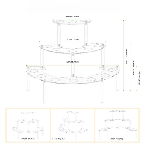 Tre livelli per scaffale - tre,