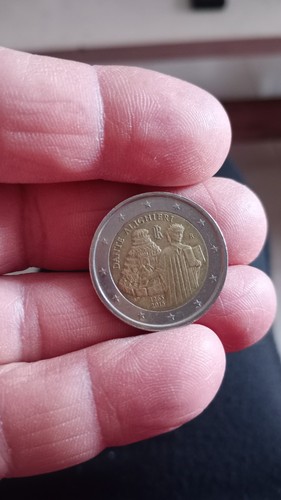 Rara moneta euro dante - moneta,