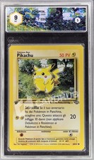 CARTA POKEMON PIKACHU JUNGLE PRIMA EDIZIONE 1° 60/64 ITA GRAAD 9 TCG CARD