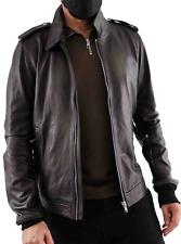 Giacca di pelle di agnello Rick Owens Rotterdam nuova con etichette - NERO EU52/US42/XL (XL-/L)