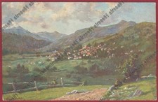 COMO LANZO D'INTELVI 63 CASLÈ Pittore ENRICO SOTTILI Cartolina