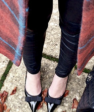 ZARA SCARPE NERE ECOPELLE
