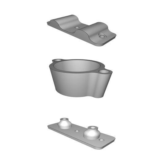 Supporto laser parcheggio - supporto,