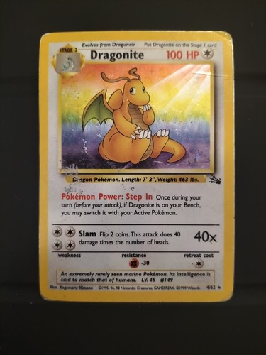 Dragonite fossil holo - fossil,