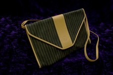 Pochette busta tracolla rimovibile a righe FENDI autentica vintage anni 80