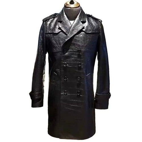 Cappotto doppiopetto uomo nero