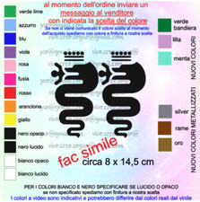 Adesivi coppia loghi - loghi, alfa