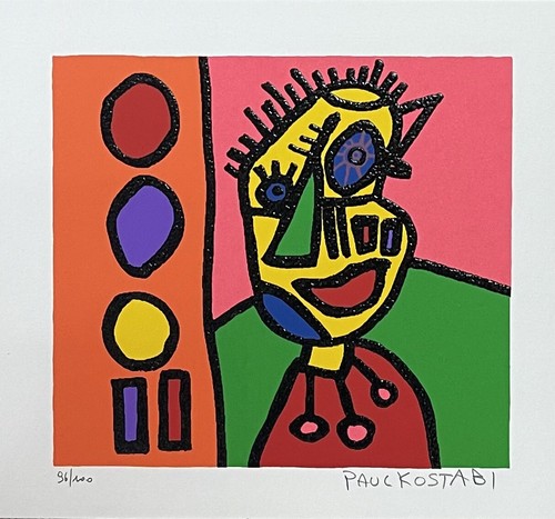 Kostabi paul serigrafia cm - -,