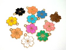 10pz misti ciondoli charms