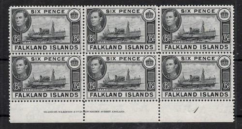 Isole falkland 1949 stampa 6d - stampa,