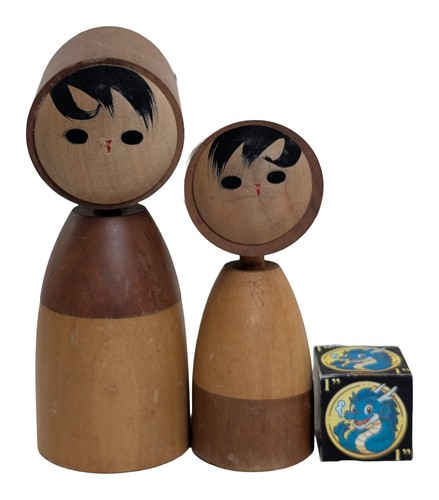 Coppia bambole kokeshi - bambole,