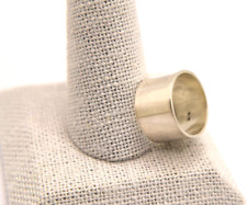 ANELLO nuovo FASCIA largo 7 mm IN ARGENTO 925 spessore 0,5 mm UOMO DONNA con box