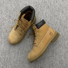 TIMBERLAND STIVALETTO STRINGATO DONNA 36 PELLE BEIGE USATO