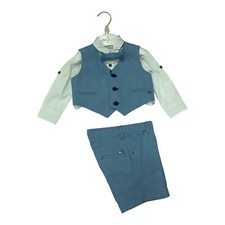 ABITO COMPLETO CERIMONIA BIMBO LES GAMINS LGMP402086N LINO ORIGINALE PE 2023