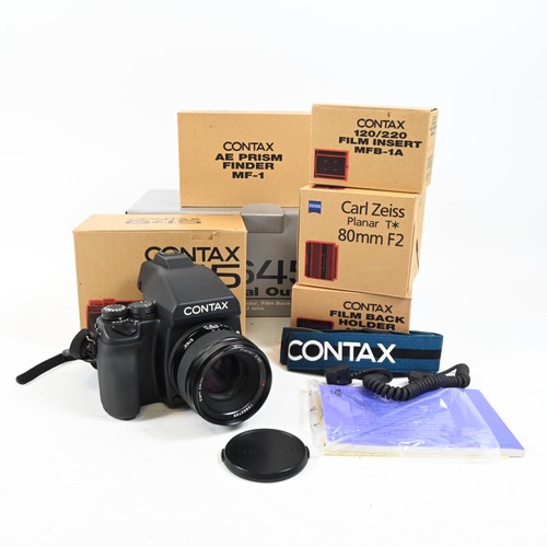 Contax 645 film camera kit - contax,