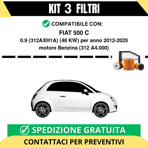 Kit filtri tagliando - filtri,