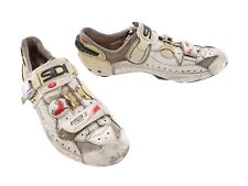 Scarpe bici da strada Sidi Ergo 3 carbonio EU 44 US uomo 10 BIANCHE 4 bulloni speedplay corsa