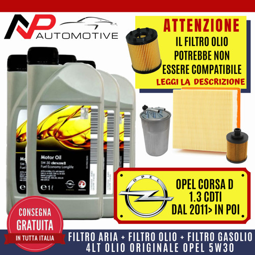 Kit tagliando opel corsa - tagliando, d