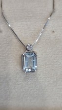 Collana oro con acquamarina e