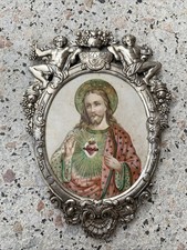 Quadro santo neo gotico Gesù