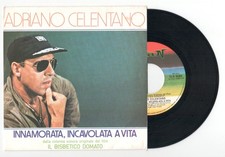 7" ADRIANO CELENTANO 45 giri INNAMORATA INCAVOLATA A VITA Clan ITALY 1980 NM