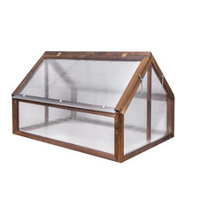 QLS Mini Serra Legno Timber 120x80 Letto Precoce Balcone per Erbe Pomodori