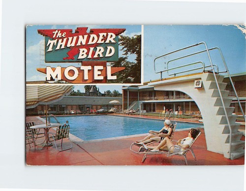 Cartolina thunderbird motel - thunderbird,