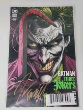 DC Comics Batman Three Jokers #1 firmato Jason Fabok 1:470 DYNAMIC FORCE COA QUASI NUOVO+