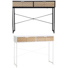 HOMCOM Tavolo consolle con 2 cassetti Tavolo per ingresso Soggiorno