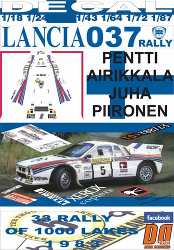 Decal lancia 037 - decal,