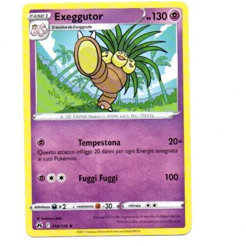 Exeggutor 058 159 rara - 058/159,