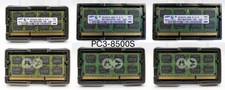 Lotto RAM DDR3 8GB 3 banchi PC3-8500S 1066Mhz SAMSUNG Per Laptop iMac Macbook