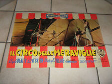 IL CIRCO DELLE MERAVIGLIE,CLYDE BEATTY Circus Trapezio Fotobusta 1954