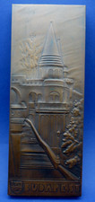 SOUVENIR DI BUDAPEST IN RAME SBALZATO - 10 X 26 CM