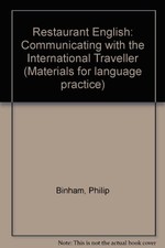 Restaurant English: Communicating with the International Traveller (Materials fo