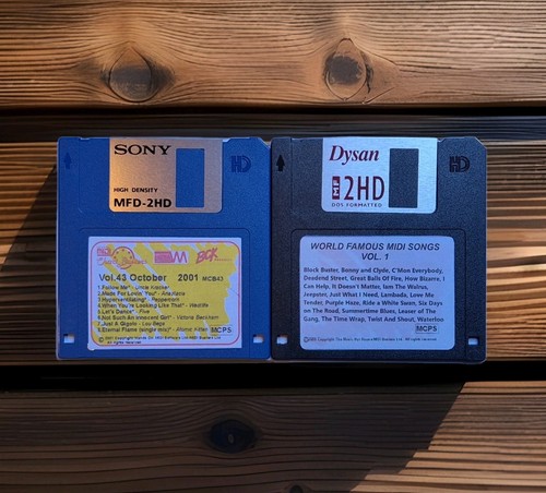 Floppy disk file canzoni midi