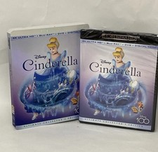 Cinderella (1950)(Walt Disney 4K UHD + Blu-ray + DVD + Digital Code) NEW, sealed