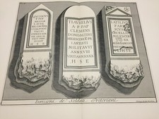 Stampa Piranesi - Iscrizioni