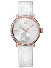 Orologio Donna CALVIN KLEIN ACCENT K2Y236K6 Pelle Bianco Classico CK SWISS MADE